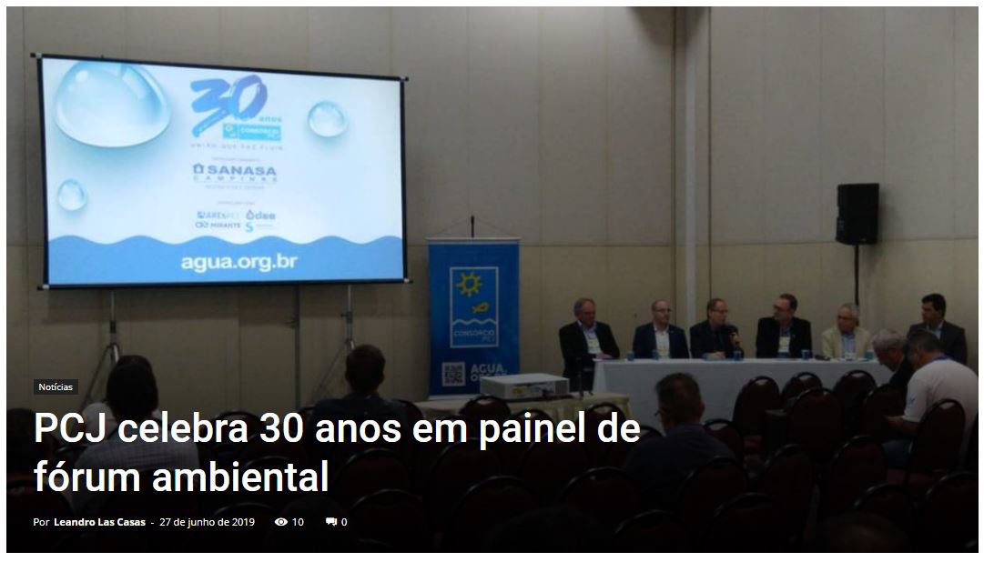 CBN Campinas marca presença no Painel do Consórcio PCJ no Fórum da ANAMMA