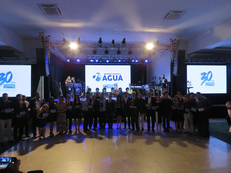Oscar da Água premia oito projetos em noite de celebração dos 30 anos do Consórcio PCJ