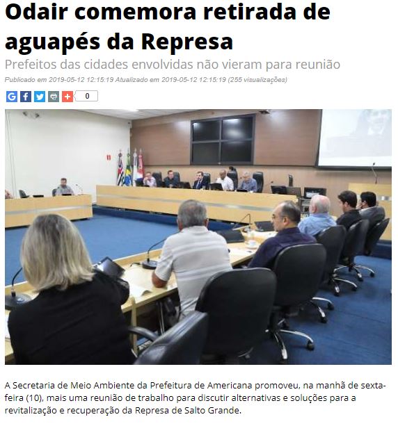 Consórcio PCJ participa de reunião na Câmara de Americana e Novo Momento destaca