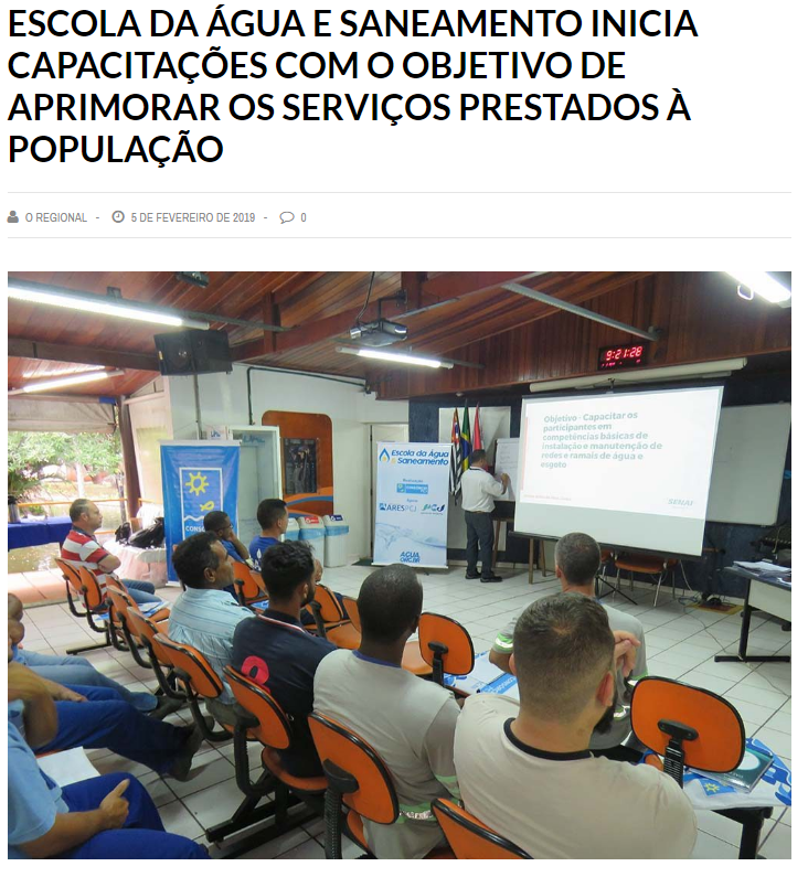 O Regional traz como destaque a Escola da Água e Sanamento