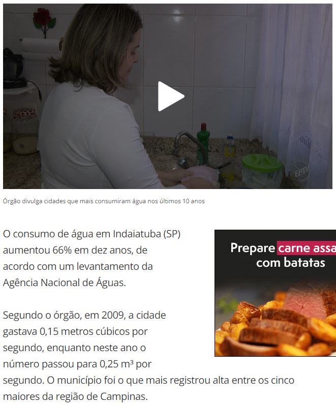 G1 aborda o consumo da água e conversa com técnico do Consórcio PCJ