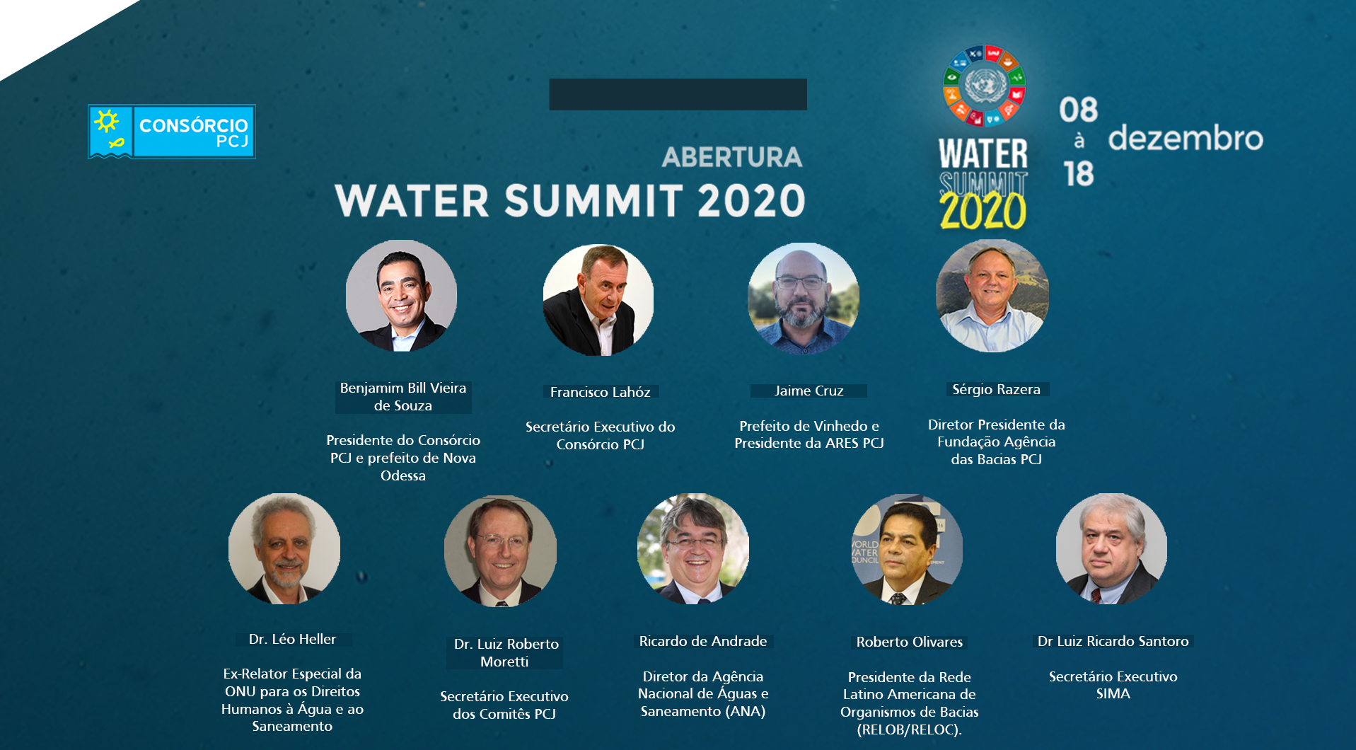 Water Summit 2020: Abertura solene acontece hoje às 14h