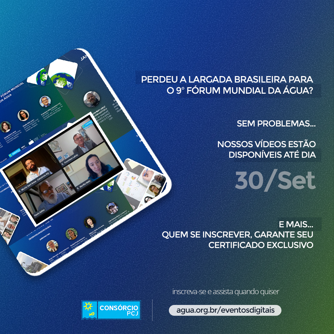 Largada para 9º Fórum Mundial da Água segue ativa no site oficial do evento até o próximo dia 30 de setembro
