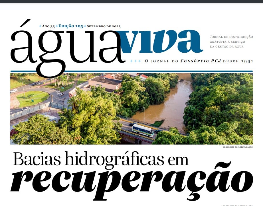 Informativo Água Viva do Consórcio PCJ muda de cara e fica mais moderno e com leitura atrativa