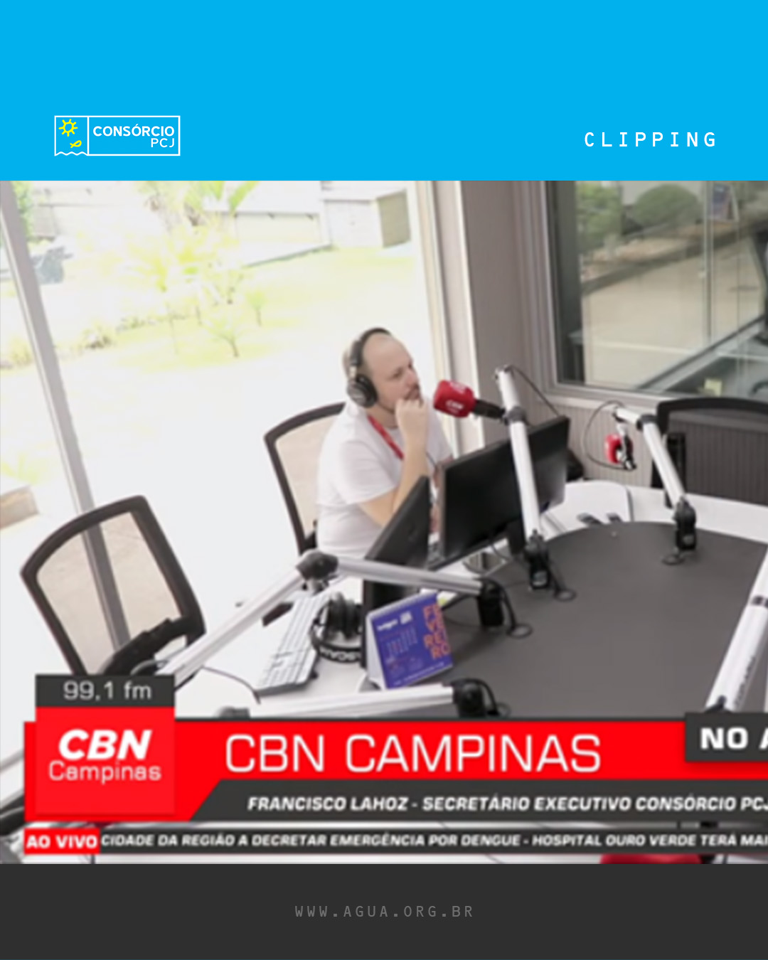 CBN Campinas entrevista Francisco Lahóz e aborda Operação Estiagem nas cidades da região