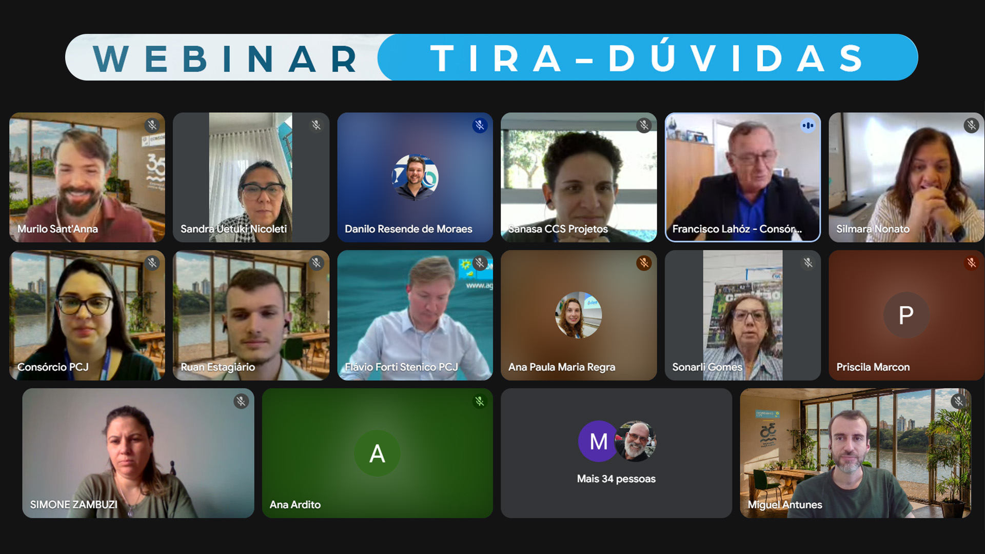 Consórcio PCJ realiza Webinar Tira-Dúvidas sobre o Prêmio Ação pela Água